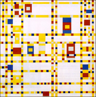 Broadway Boogie Woogie by Piet Mondrian