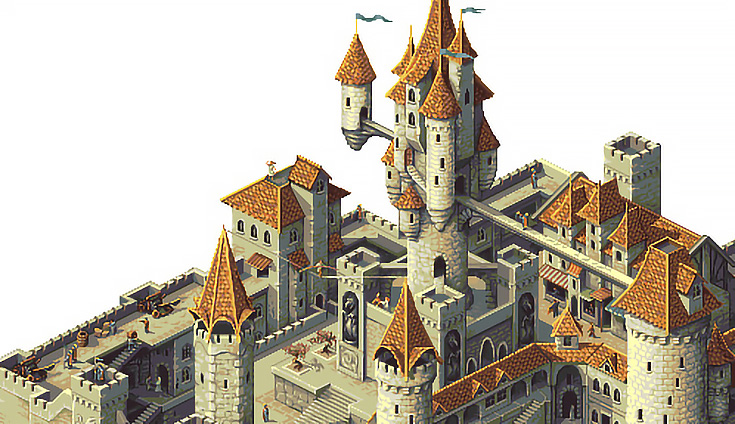 Detail of Pixel Art by Yuriy Gusev