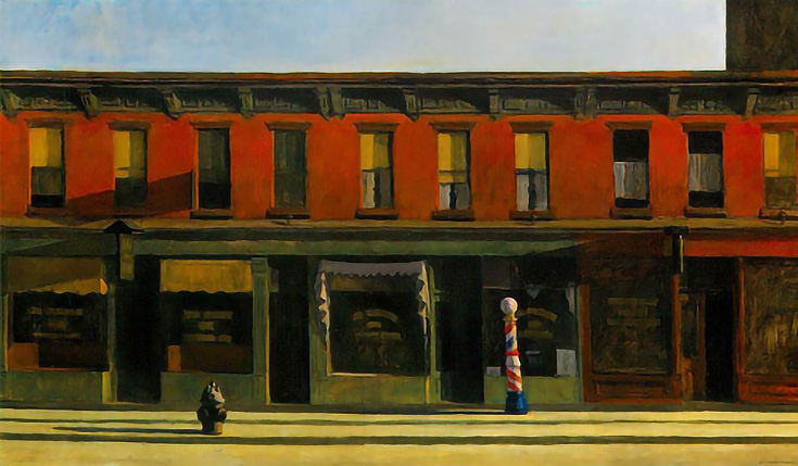 Early Sunday Morning by Edward Hopper