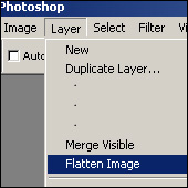 Flatten Image in Photoshop