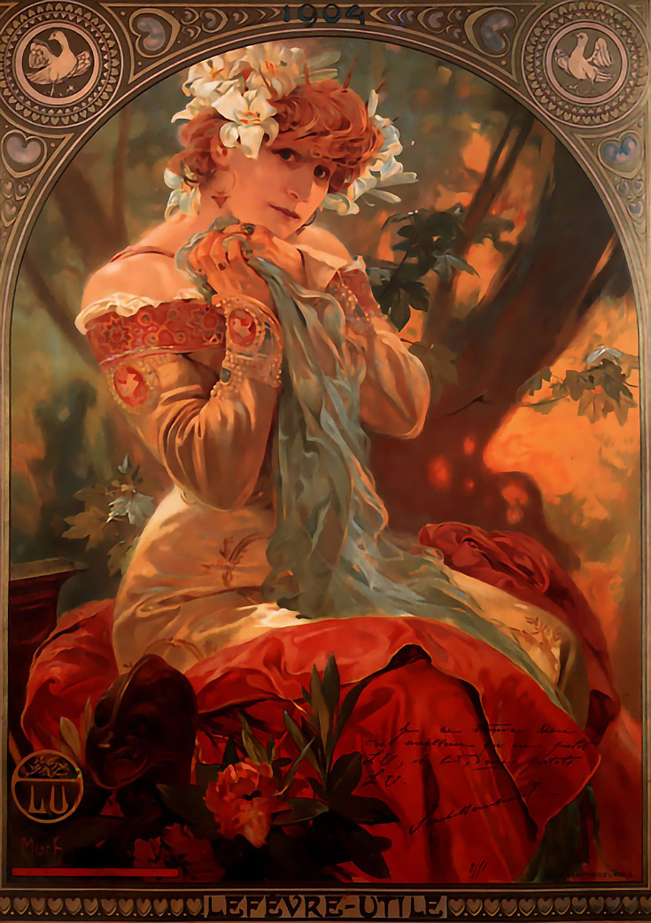 Lefevre-Utile by Alphonse Maria Mucha