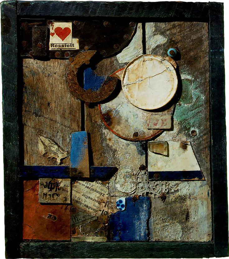 Merzbild Rossfett by Kurt Schwitters