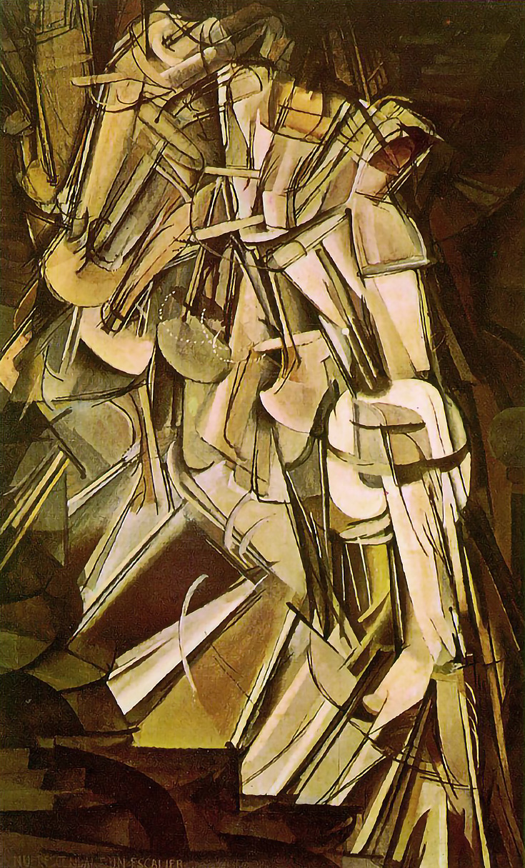 Nude Descending a Staircase by Marcel Duchamp