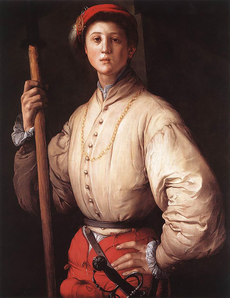 Portrait of a Halberdier by Pontormo