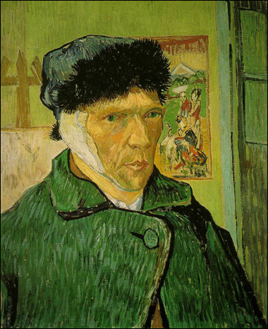 Self-Portrait with Bandaged Ear by Vincent Van Gogh