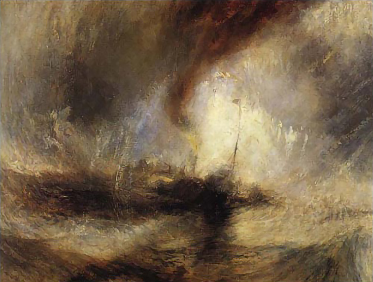 Steamer in a Snowstorm by Joseph Mallord William Turner