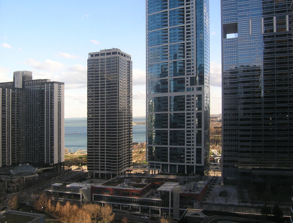 Chicago skyline and views of water